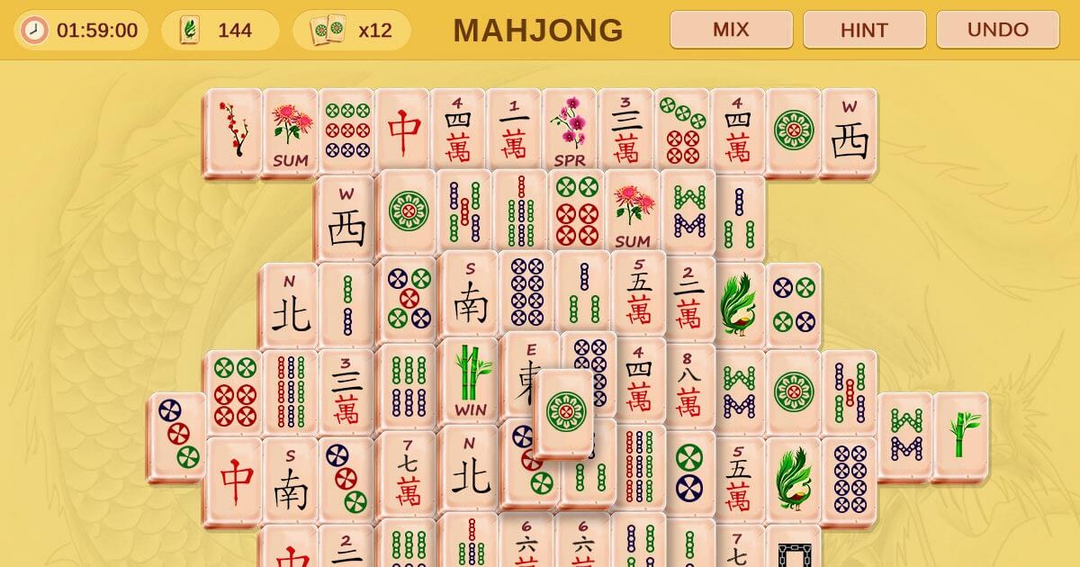 Mahjong tiles game